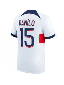 Moški Nogometna dresi replika Paris Saint-Germain Danilo Pereira #15 Gostujoči 2023-24 Kratek rokav
